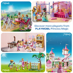 Playmobil Princess Castle large gate and carriage arrival scene.