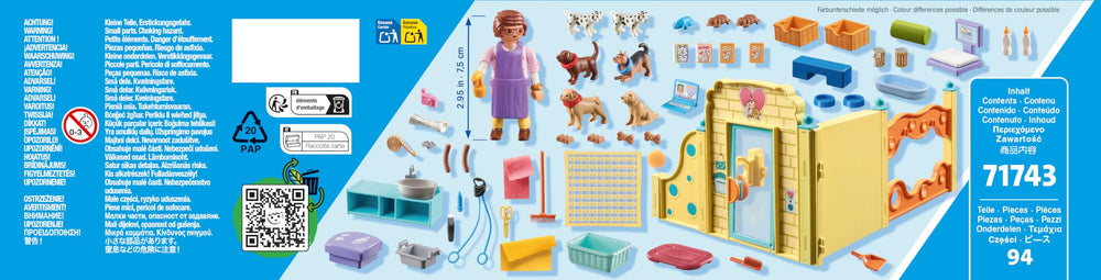 Playmobil Puppy Care Center leash and grooming tools enhance roleplay scenarios.