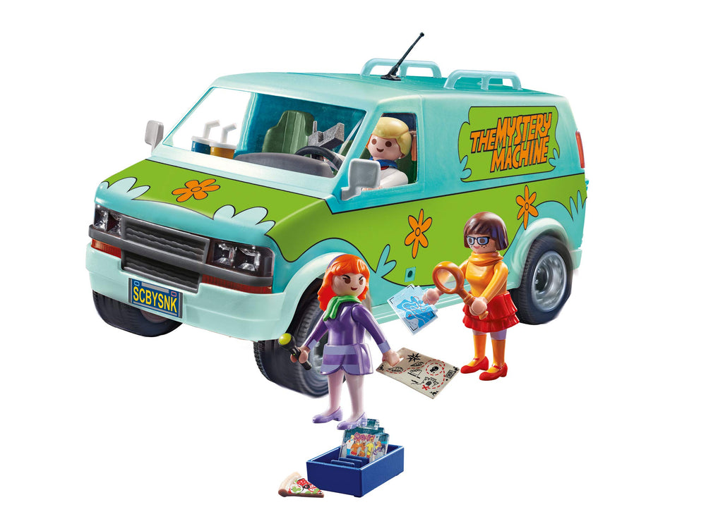 Playmobil Scooby-Doo Mystery Machine map flashlight and spyglass boost investigative storytelling.
