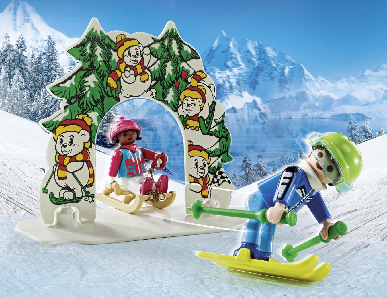 Playmobil Ski World food stand with treats invites snack-time moments