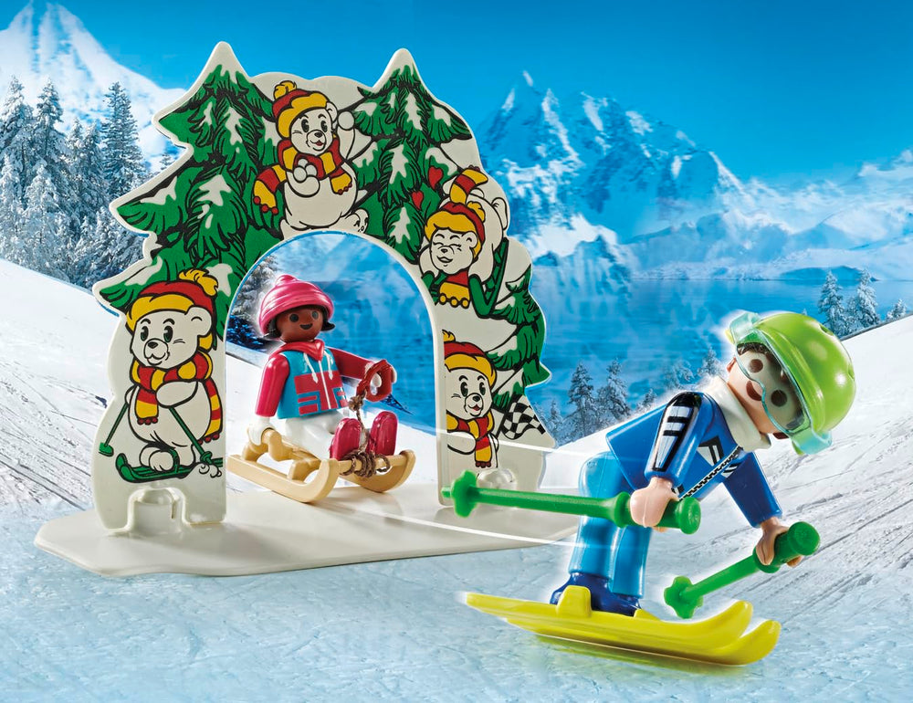 Playmobil Ski World food stand with treats invites snack-time moments