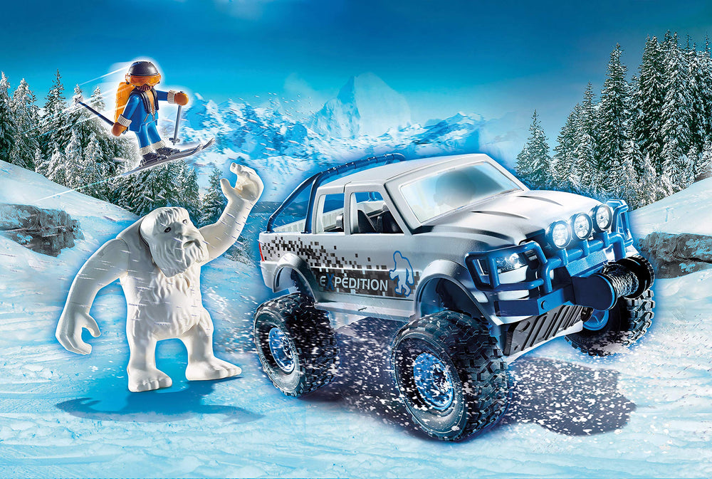 Playmobil Snow Beast Expedition powder scene invites dynamic chases in fresh snow.