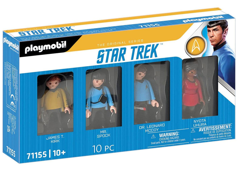 Playmobil Star Trek Kirk figure with phaser for action play and display.