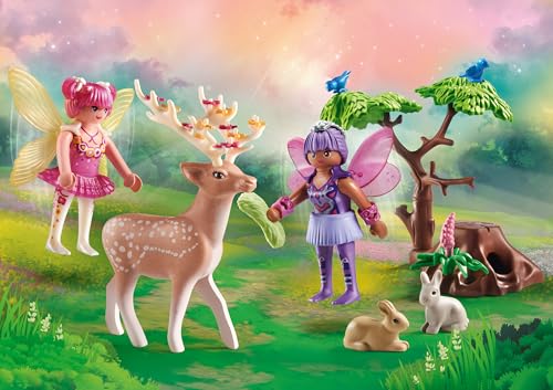 Playmobil Starter Pack Fairies and birds — adds charm to woodland scenes.
