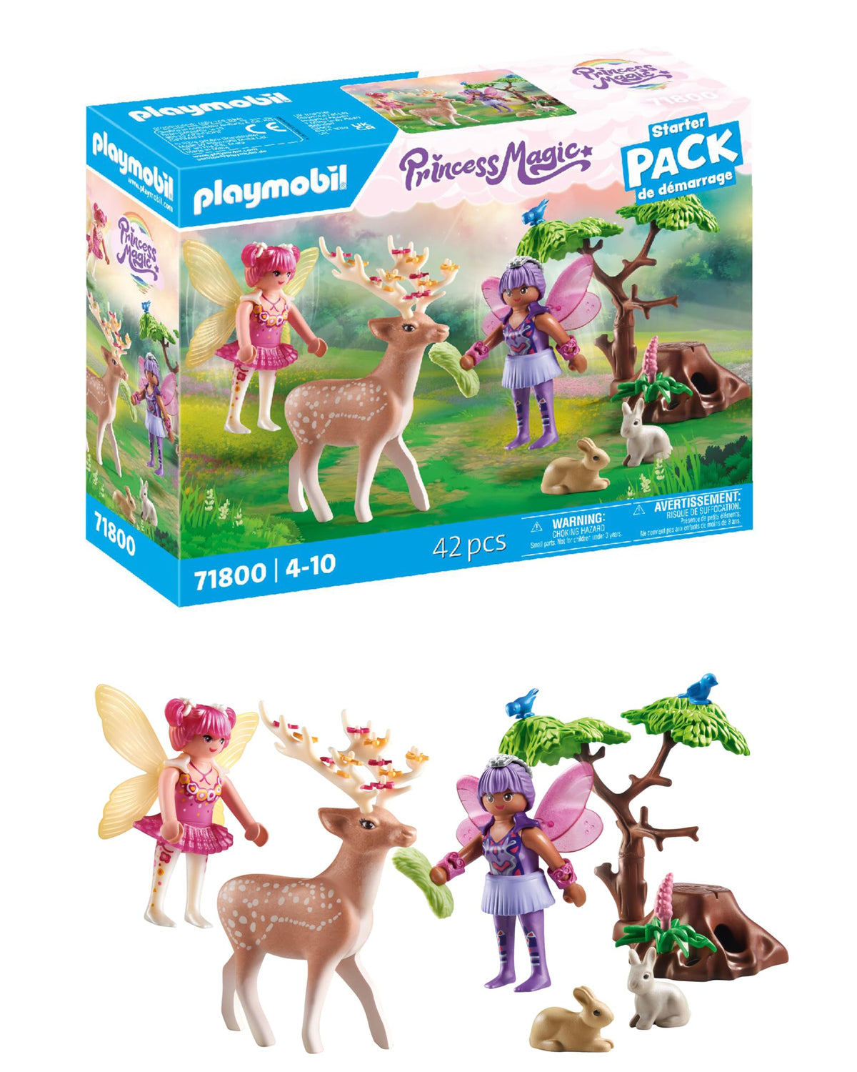 Playmobil Starter Pack Fairies with Deer — enchanting forest scene sparks imaginative play.