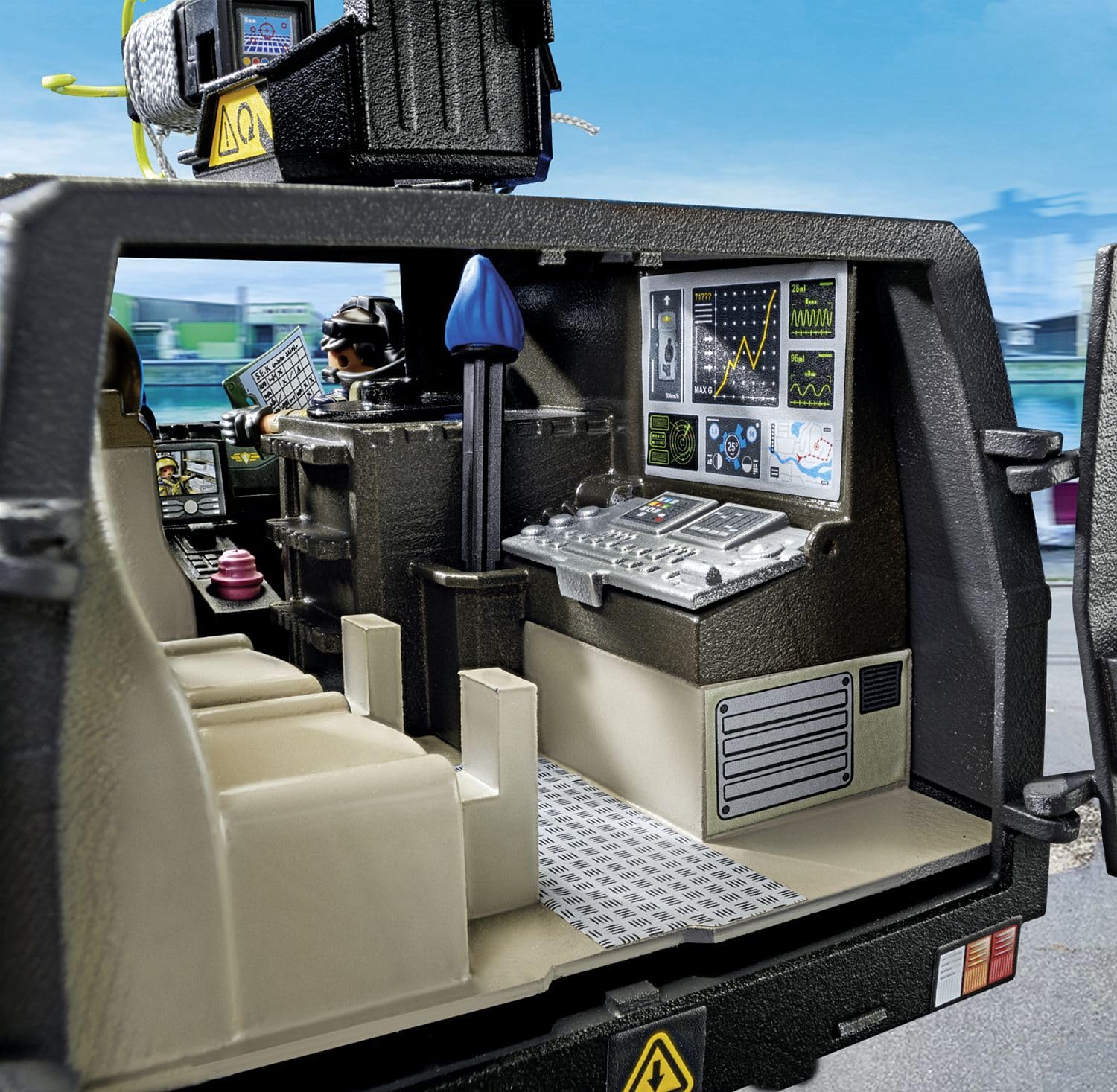 Playmobil Tactical Unit All-Terrain Vehicle battery compartment access