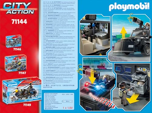 Playmobil Tactical Unit All-Terrain Vehicle lights and sound enhancing immersion
