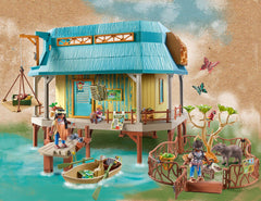Wiltopia enclosure area where rescued animals rest