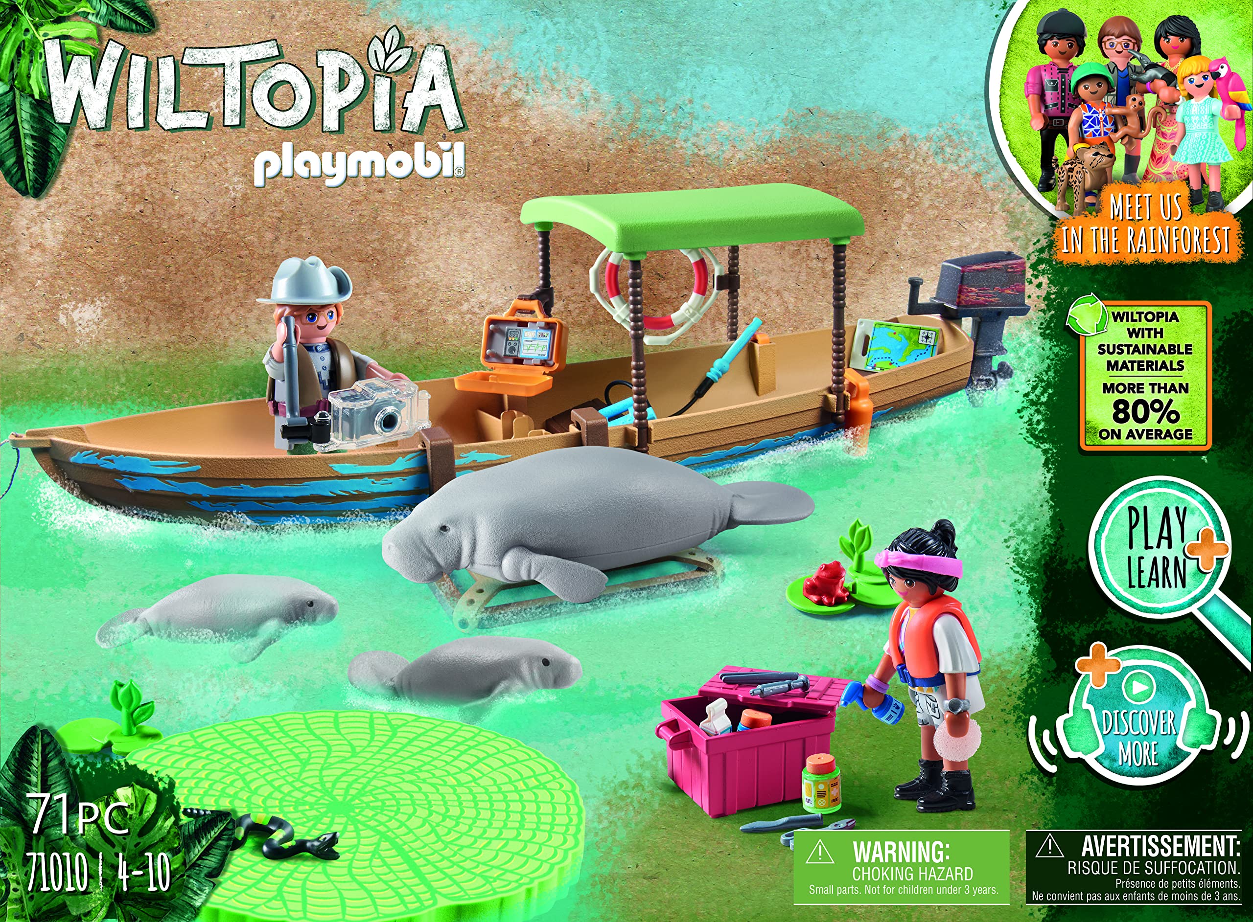 Playmobil Wiltopia AR card; unlock app content and family learning