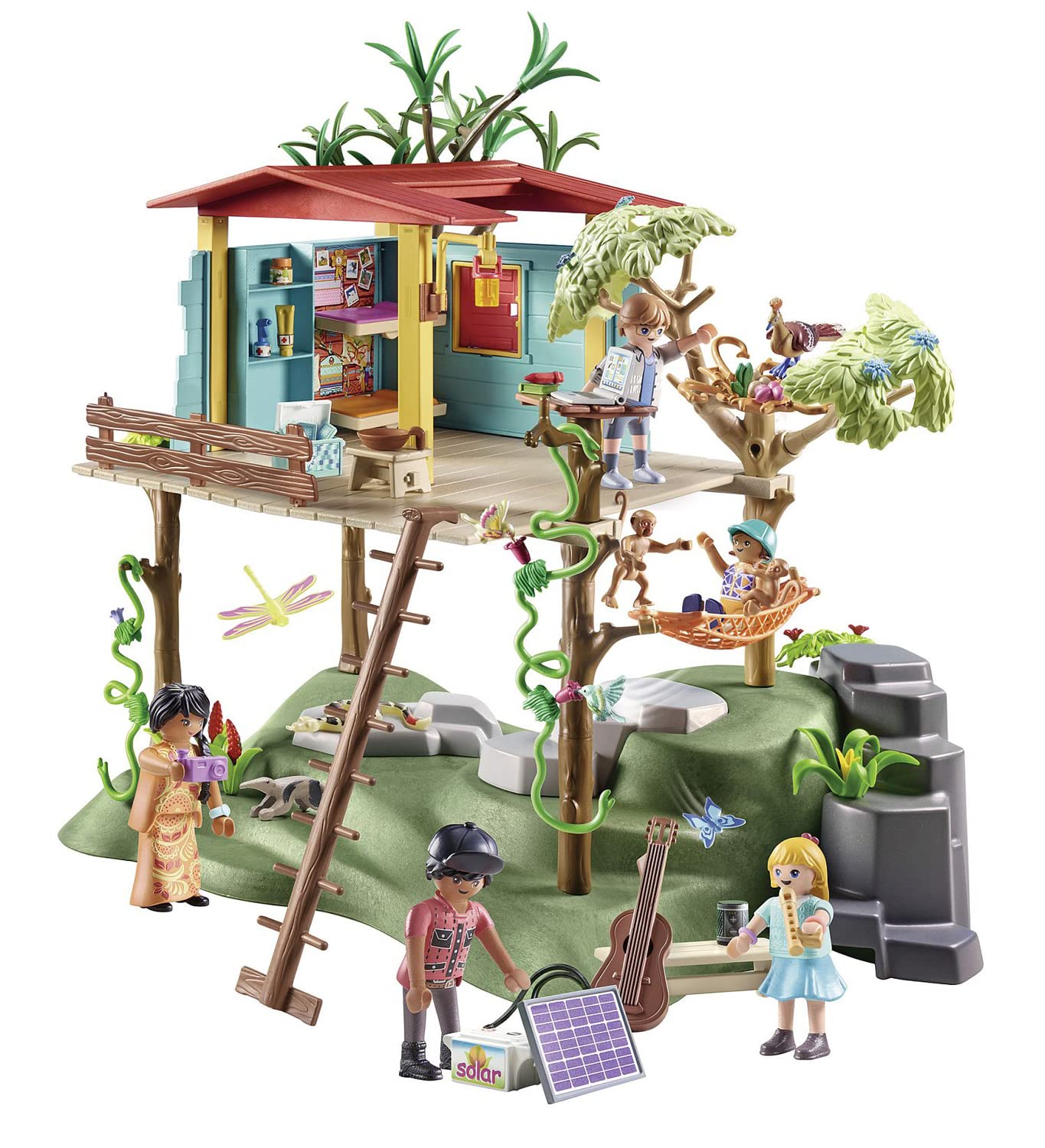 Playmobil Wiltopia collectible hummingbird card unlocks app features and AR content.
