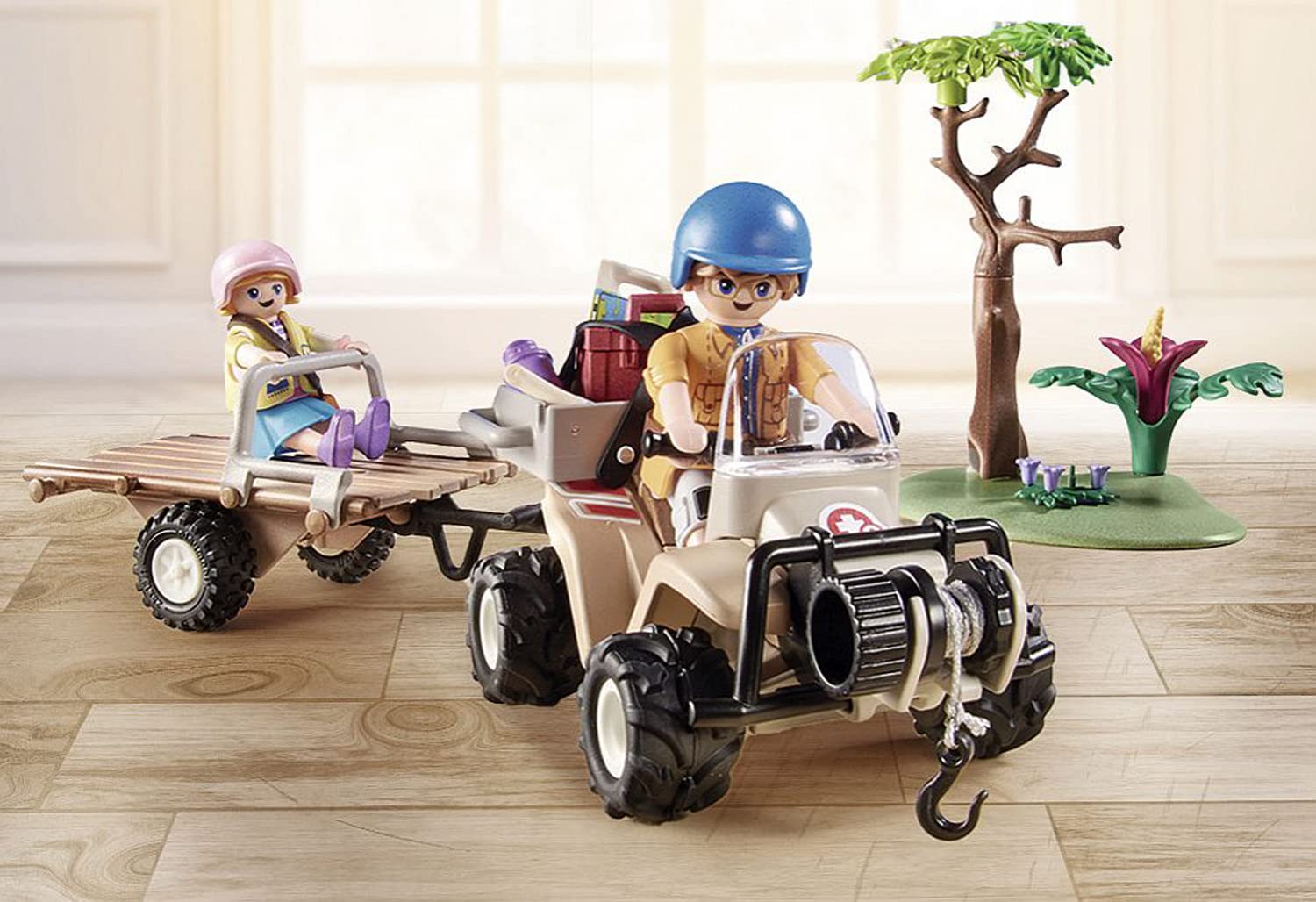 Playmobil Wiltopia jaguar animal card unlocks app content.