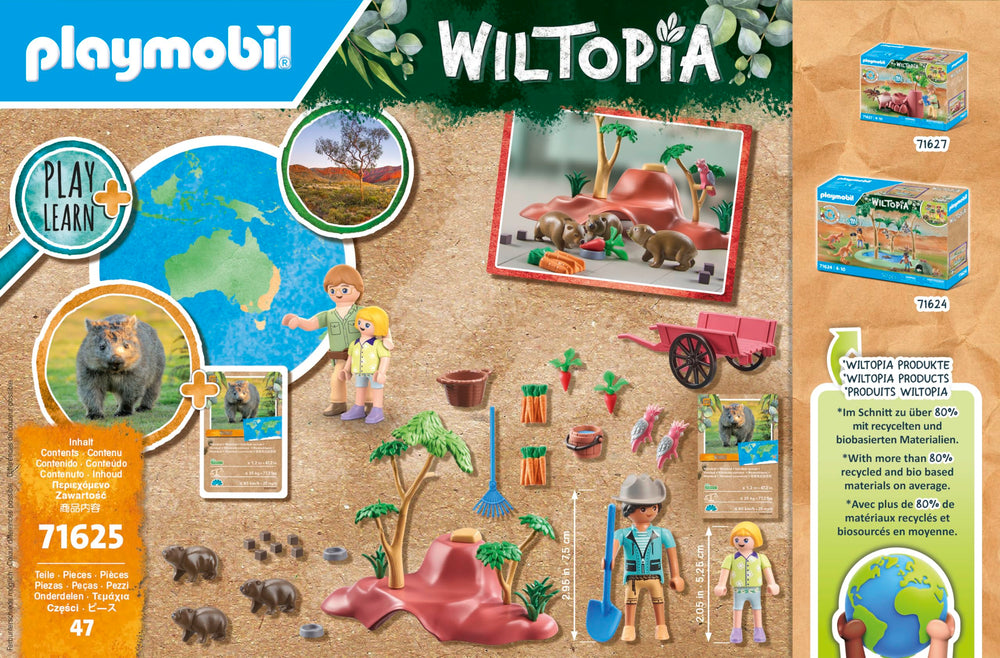 Playmobil Wiltopia shelter tree detail adds natural scenery for adventures.