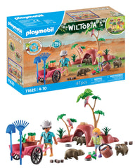 Playmobil Wiltopia Wombat Shelter outback scene for imaginative wildlife play and exploration.