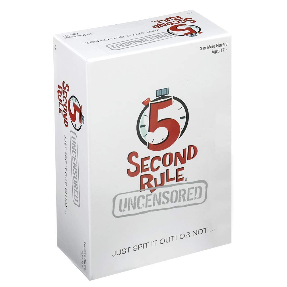 PlayMonster 5 Second Rule Uncensored box front showcasing bold party vibes