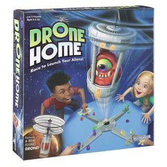 PlayMonster Drone Home launchers in action fueling fast alien launches for family play