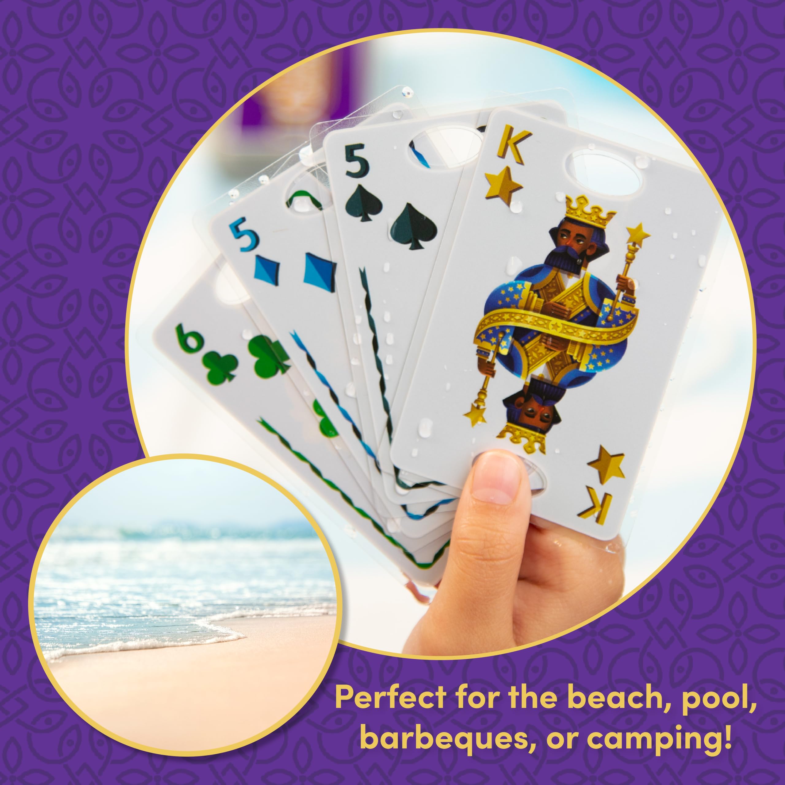 PlayMonster Five Crowns beach-pool-side-play invites outdoor laughter and competition.