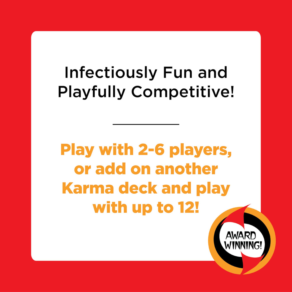 PlayMonster KARMA table cards add exciting twists.