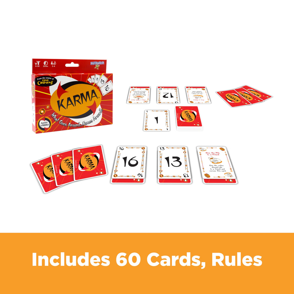 PlayMonster KARMA wild cards add strategic twists during play.