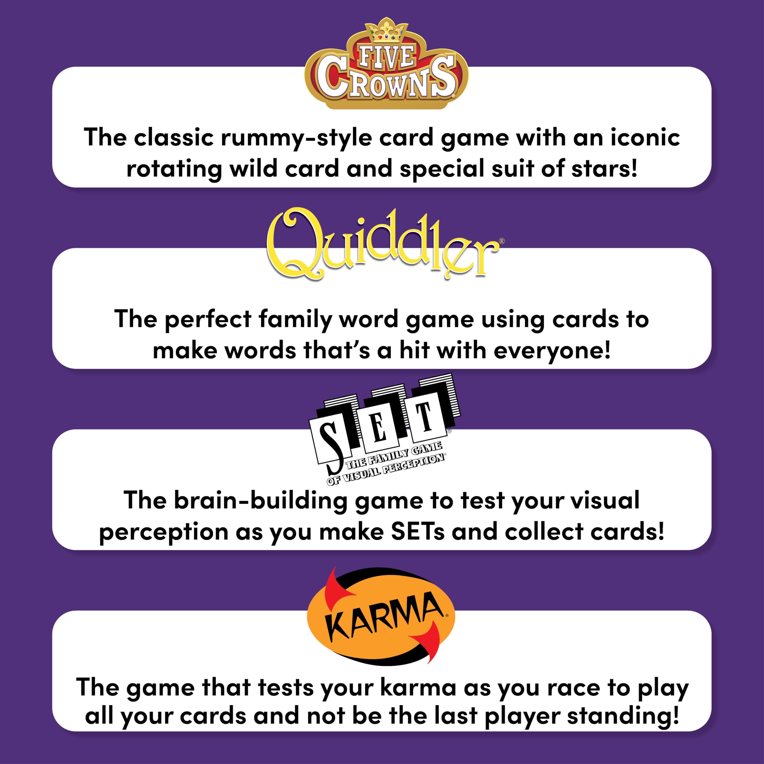 PlayMonster Quiddler word game for family word play
