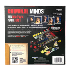 PlayMonster Criminal Minds Unknown Subject suspects displayed for family game night
