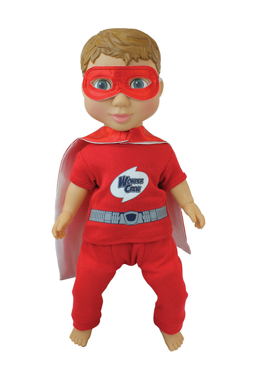 PlayMonster Wonder Crew Will in the hero outfit inspires imaginative play.