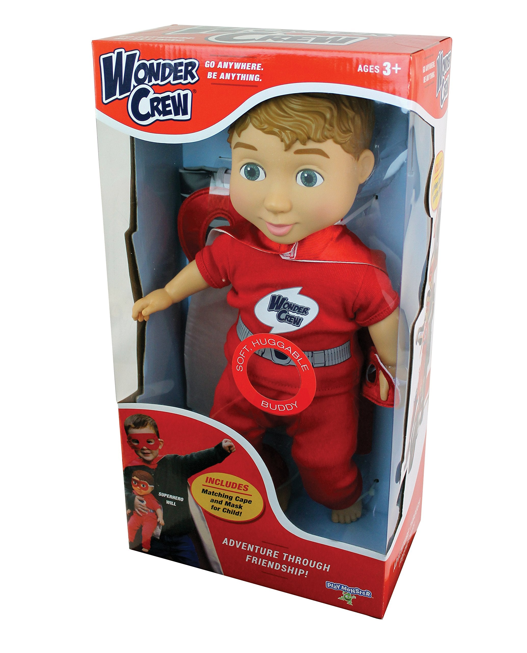 Will's soft-huggable body offers comforting, cuddle-friendly play experiences.