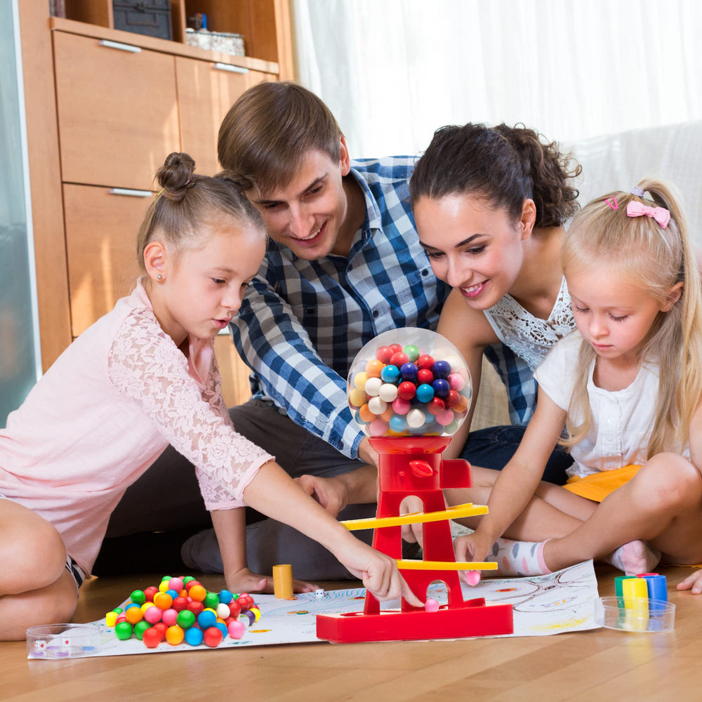 Playo coin-operated gumball dispenser encourages saving while adding color to playtime.