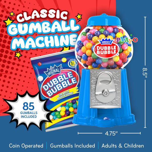Playo gumball machine coin slot demonstrates saving practice for children