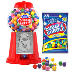 Playo gumball machine red front view, kid-friendly candy fun in a compact design