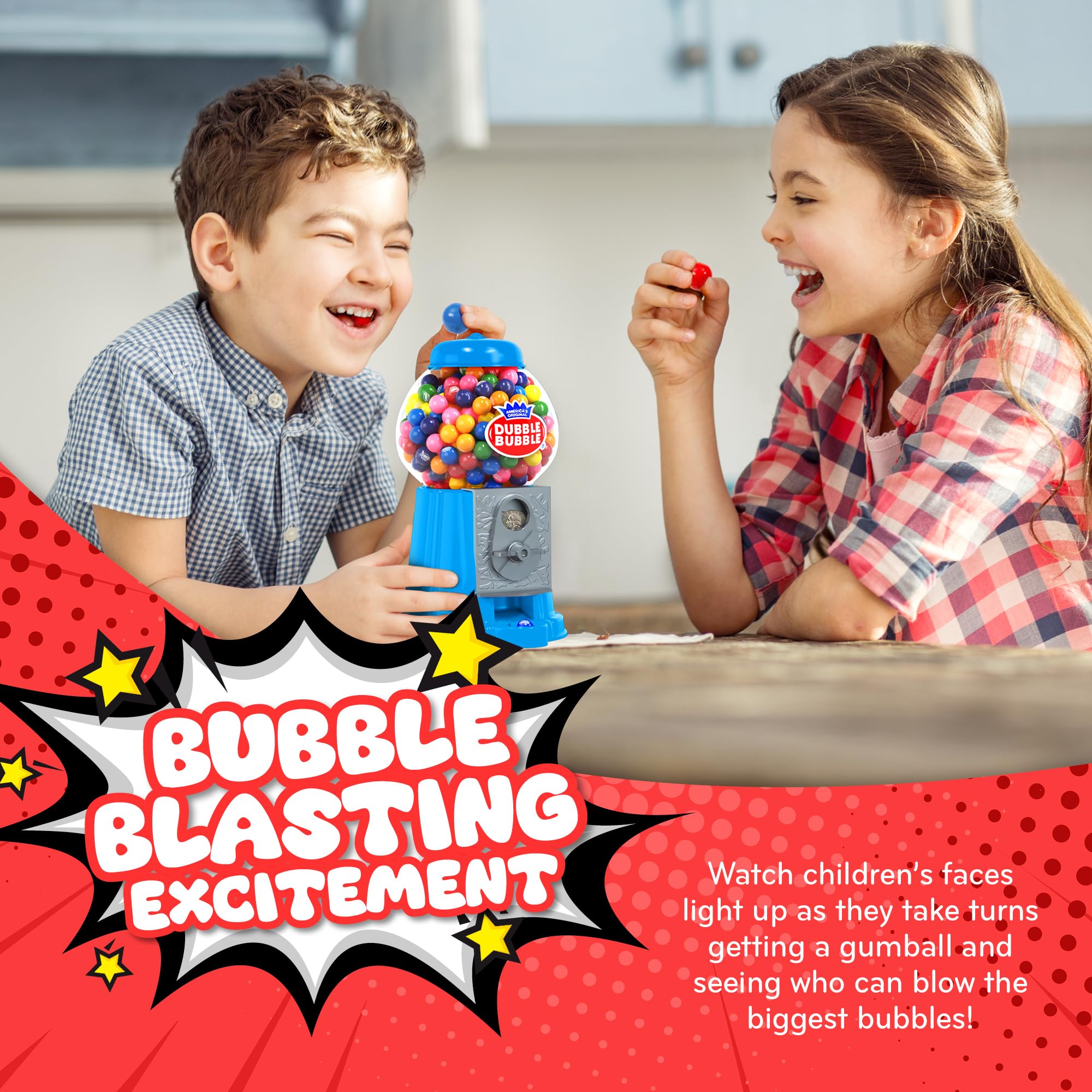 Playo gumball machine toy bank feature supports saving allowance