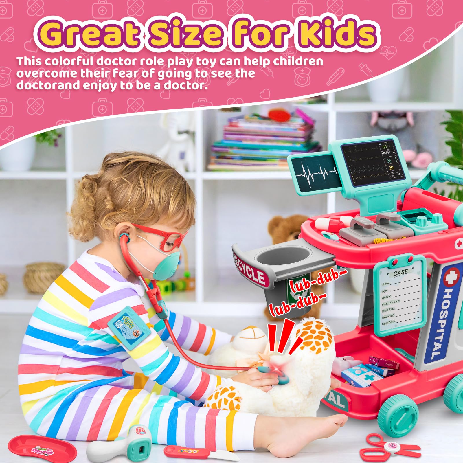 PlayRepublic Doctor Kit glasses support careful, caring patient interactions.