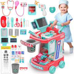 PlayRepublic Doctor Kit cart with organized storage and smooth wheels.