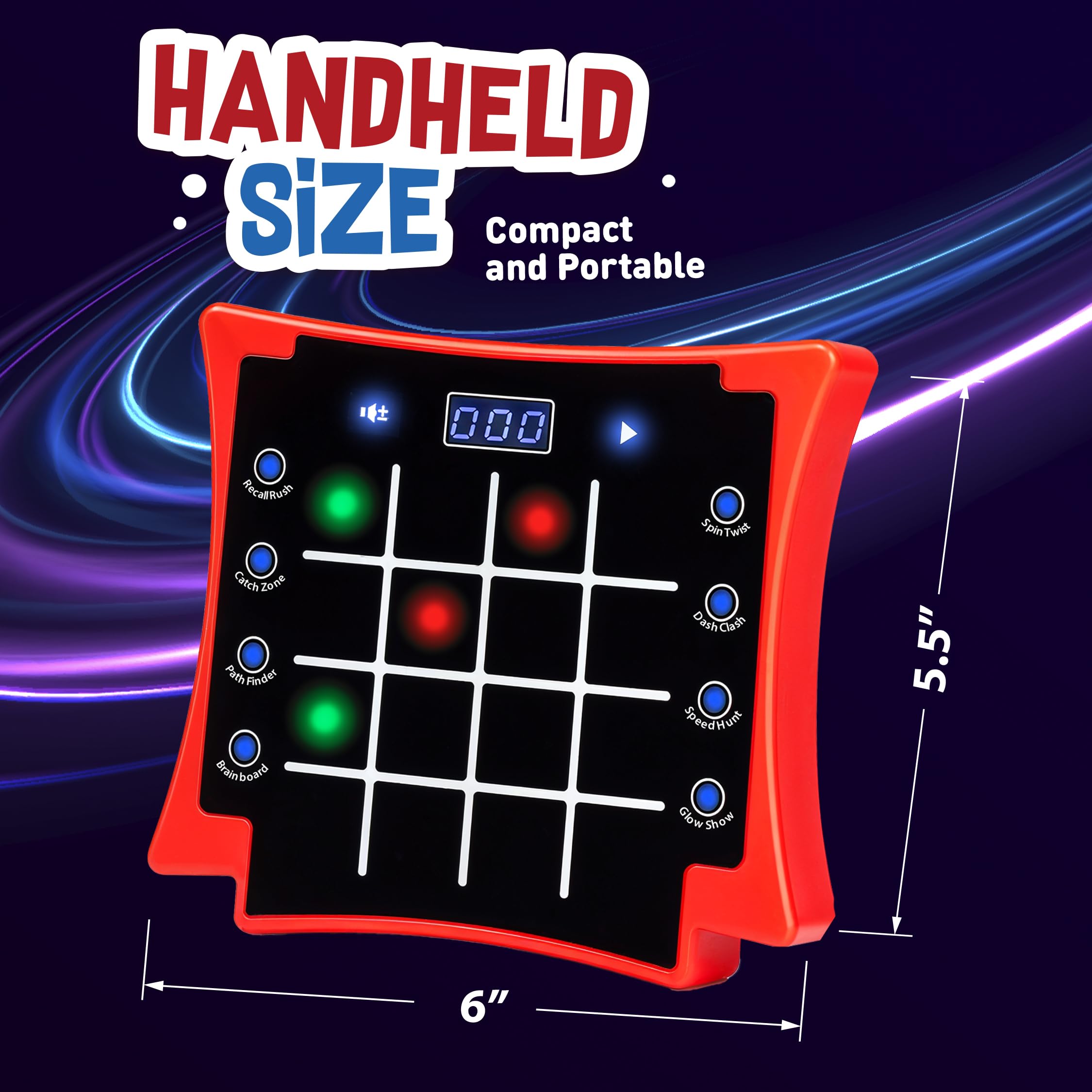 PlayRoute touch-grid interaction emphasizes quick taps and glow feedback for budding players.