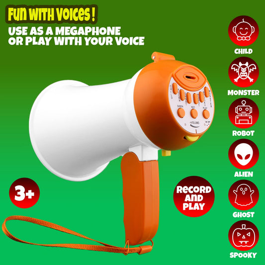 PlayRoute Kids Megaphone volume control close-up for safe use.