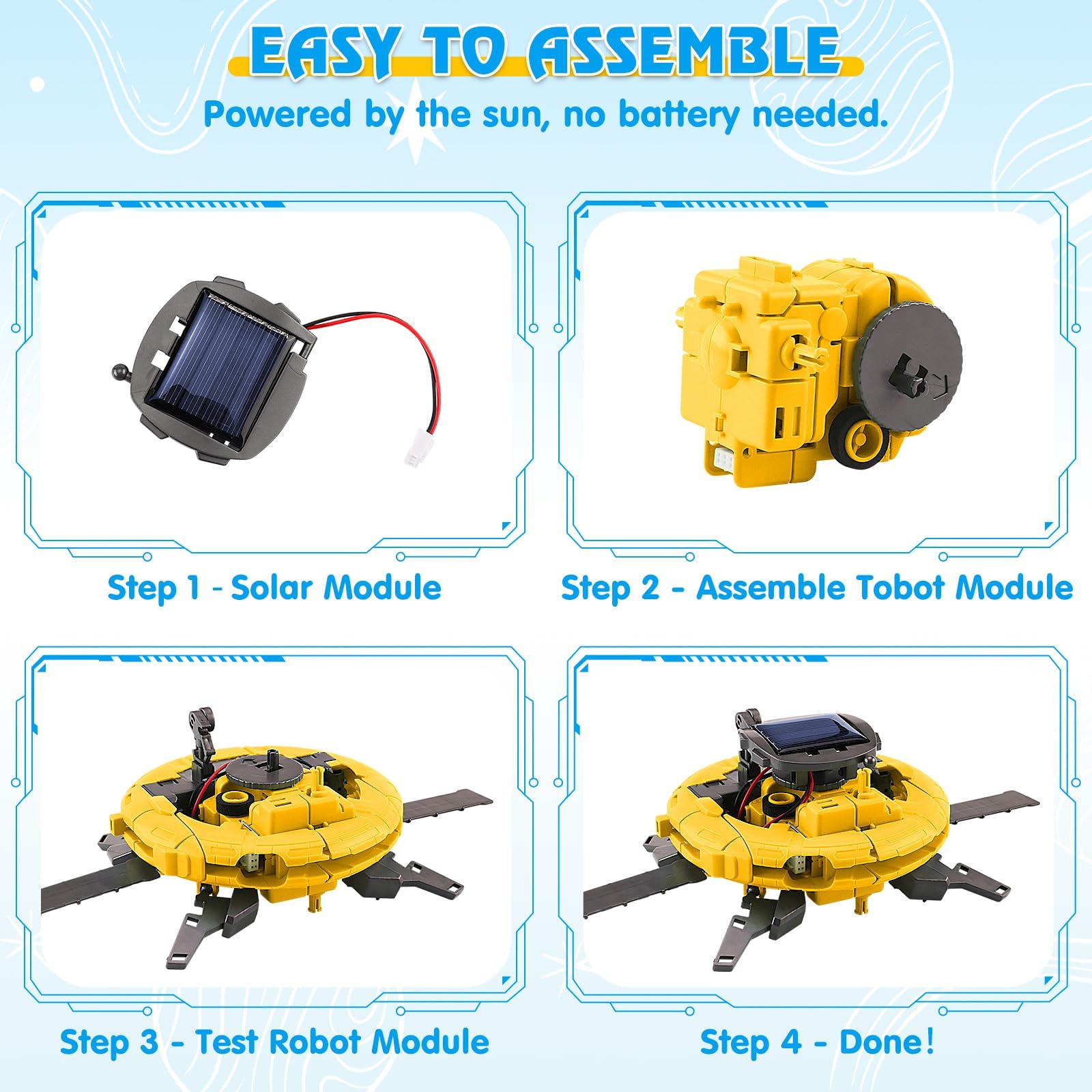 Clear instruction manual guides parents and kids through assembly.