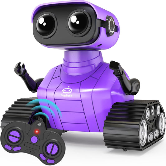Playsheek Rechargeable Emo Robot ready for playtime with USB charging.