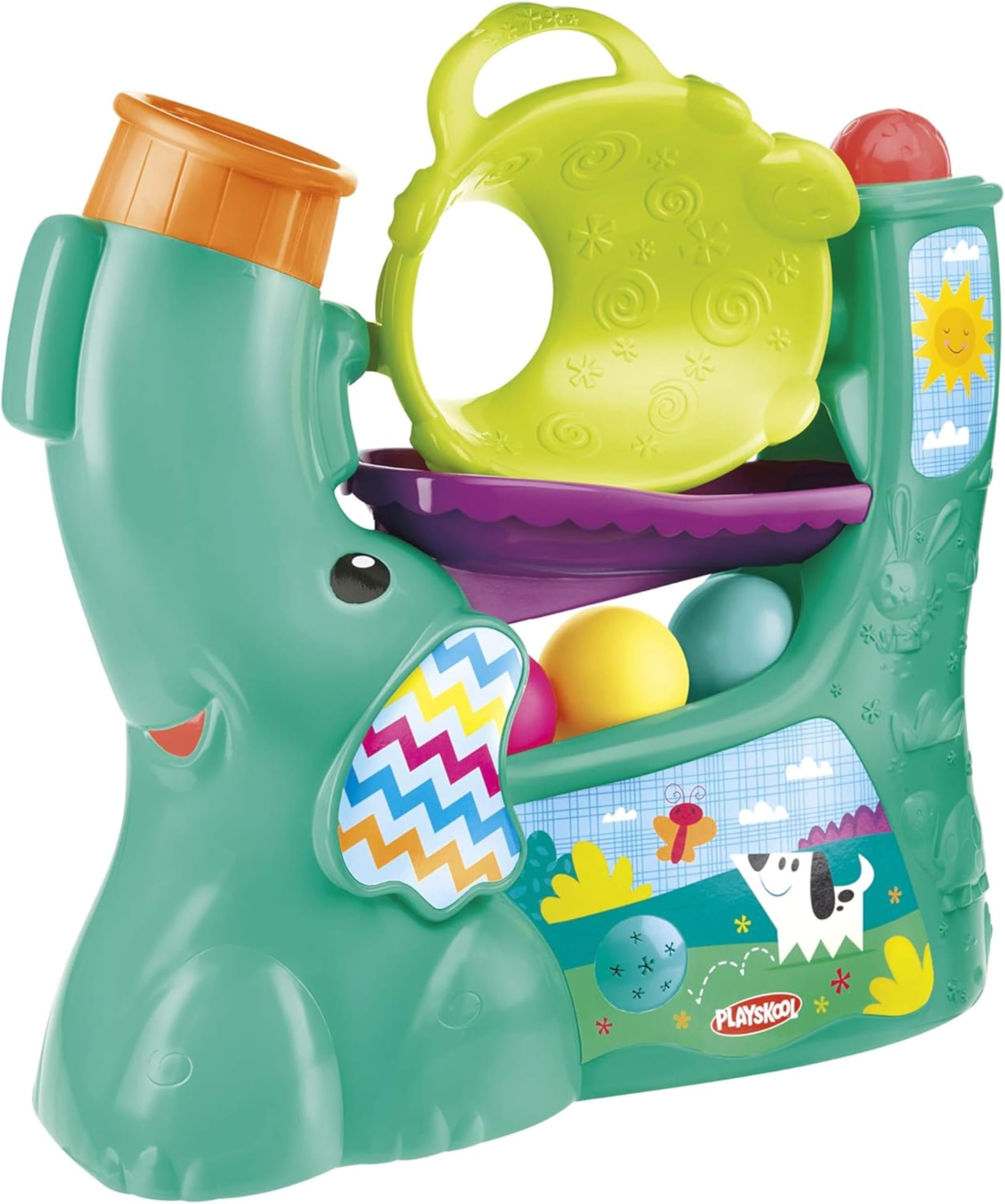 Playskool Chase 'N Go Ball Popper action shot showing active play and motor skills