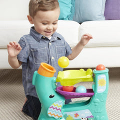 Playskool Chase 'N Go Ball Popper battery compartment requires 4 D batteries