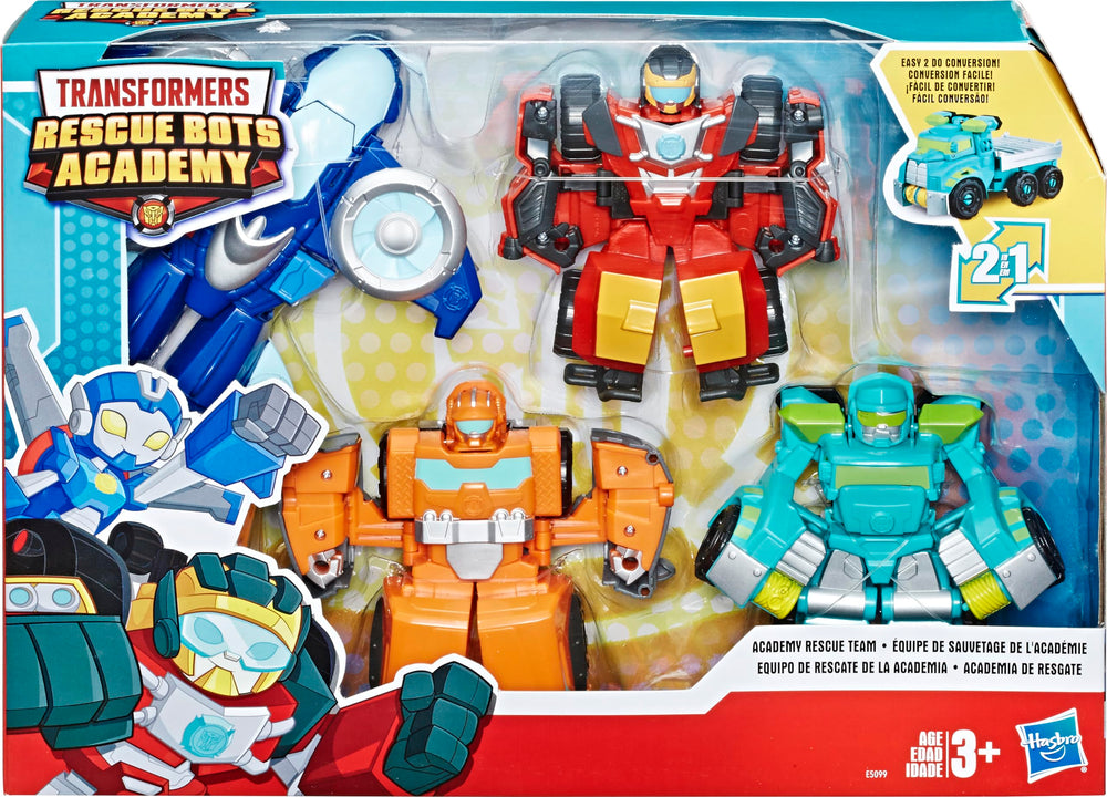 Playskool Heroes Transformers Rescue Bots Academy Hot Shot robot figure ready for rescue missions