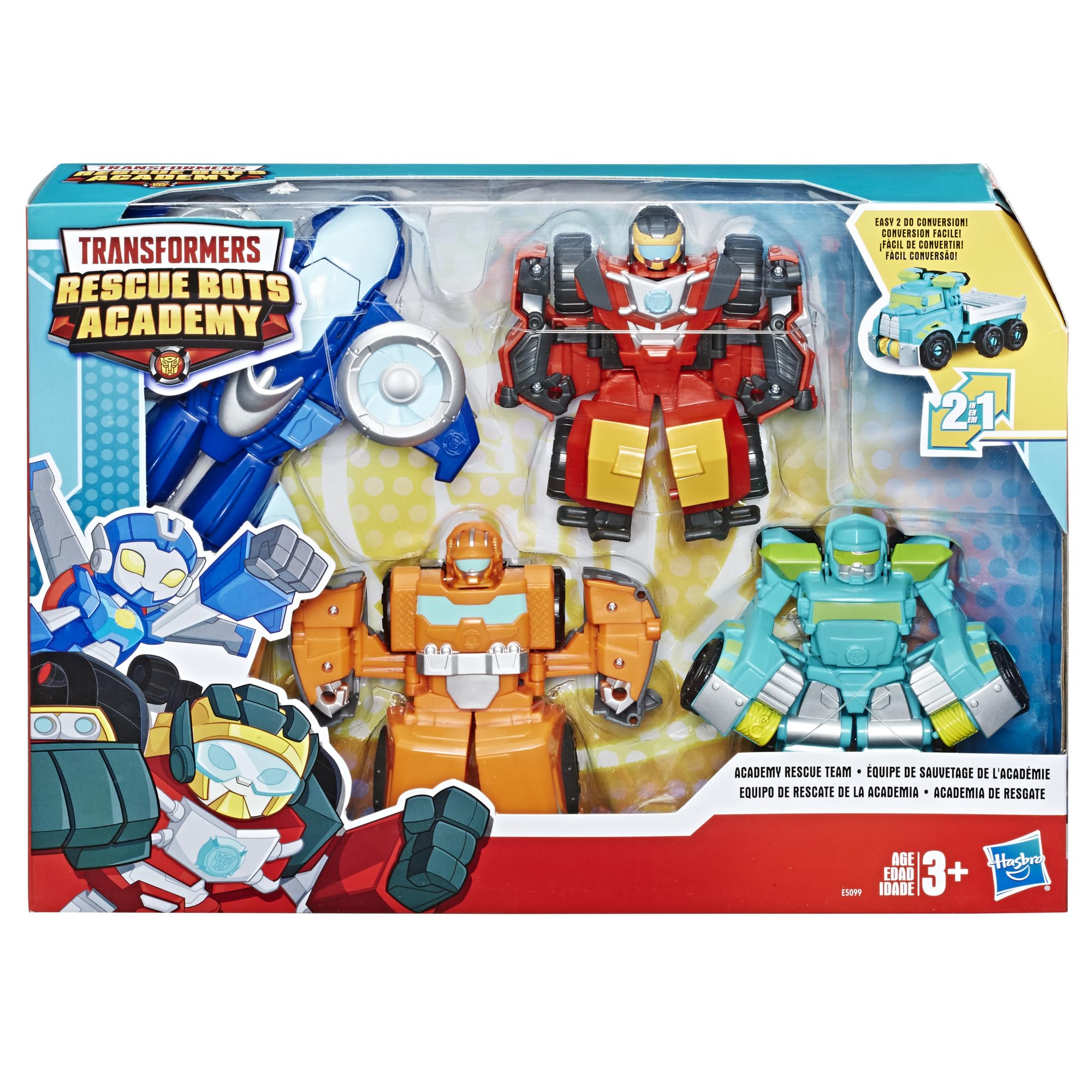 Playskool Heroes Transformers Rescue Bots Academy Whirl robot figure ready for training missions