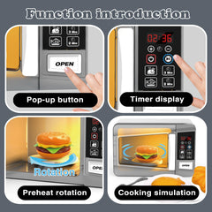 Playssnior Bojia interactive play set supports creative kitchen role play.
