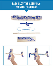Playstem Balsa Plane packaging box protects delicate wood during transit.