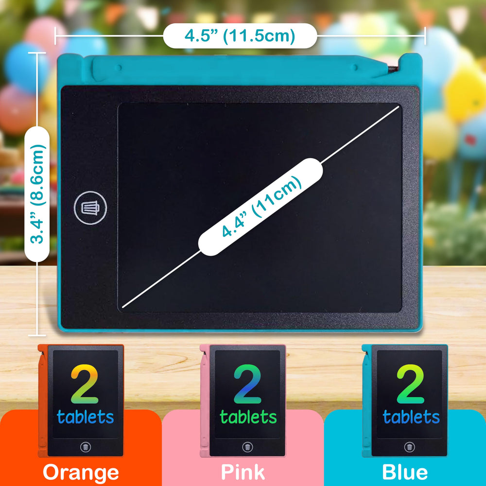 Blue Playtapus mini LCD drawing tablet for independent play.