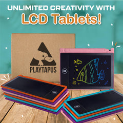 Playtapus quick clear button lets kids restart drawings instantly.