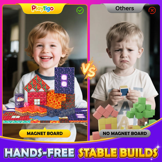 Playtigo Mine World portal built with magnets sparks imaginative adventures.