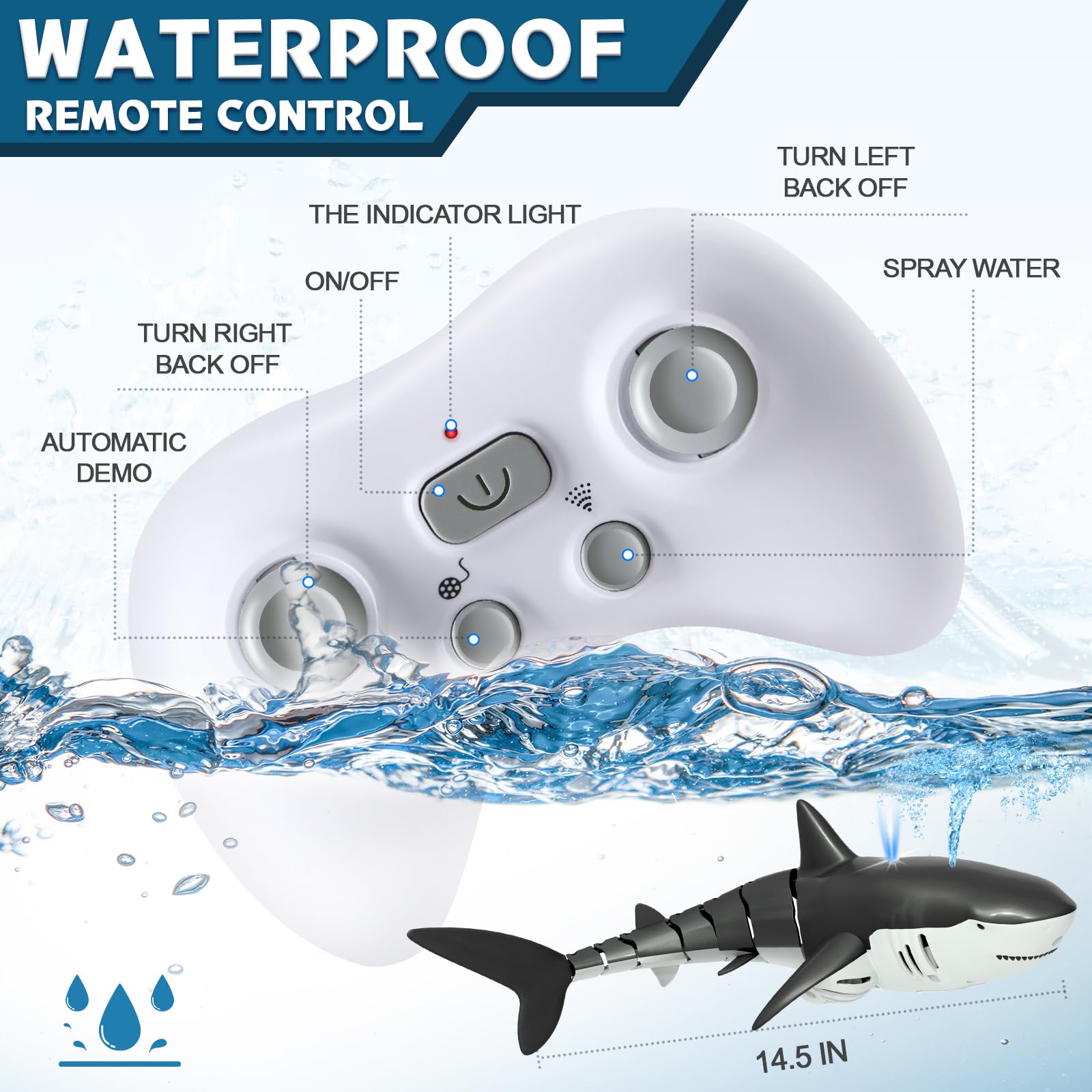 Playtigo waterproof remote control for pool play