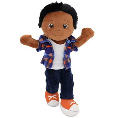 Playtime by Eimmie Charlie doll front view, a cuddly 14-inch companion for tiny hands.