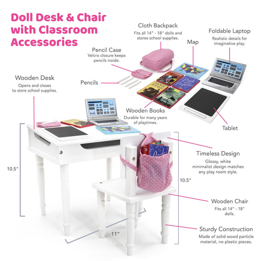 Playtime by Eimmie doll chair provides sturdy seating for dolls