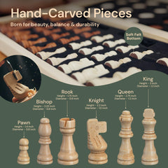 PlayVibe checkers pieces included for versatile board game sessions.