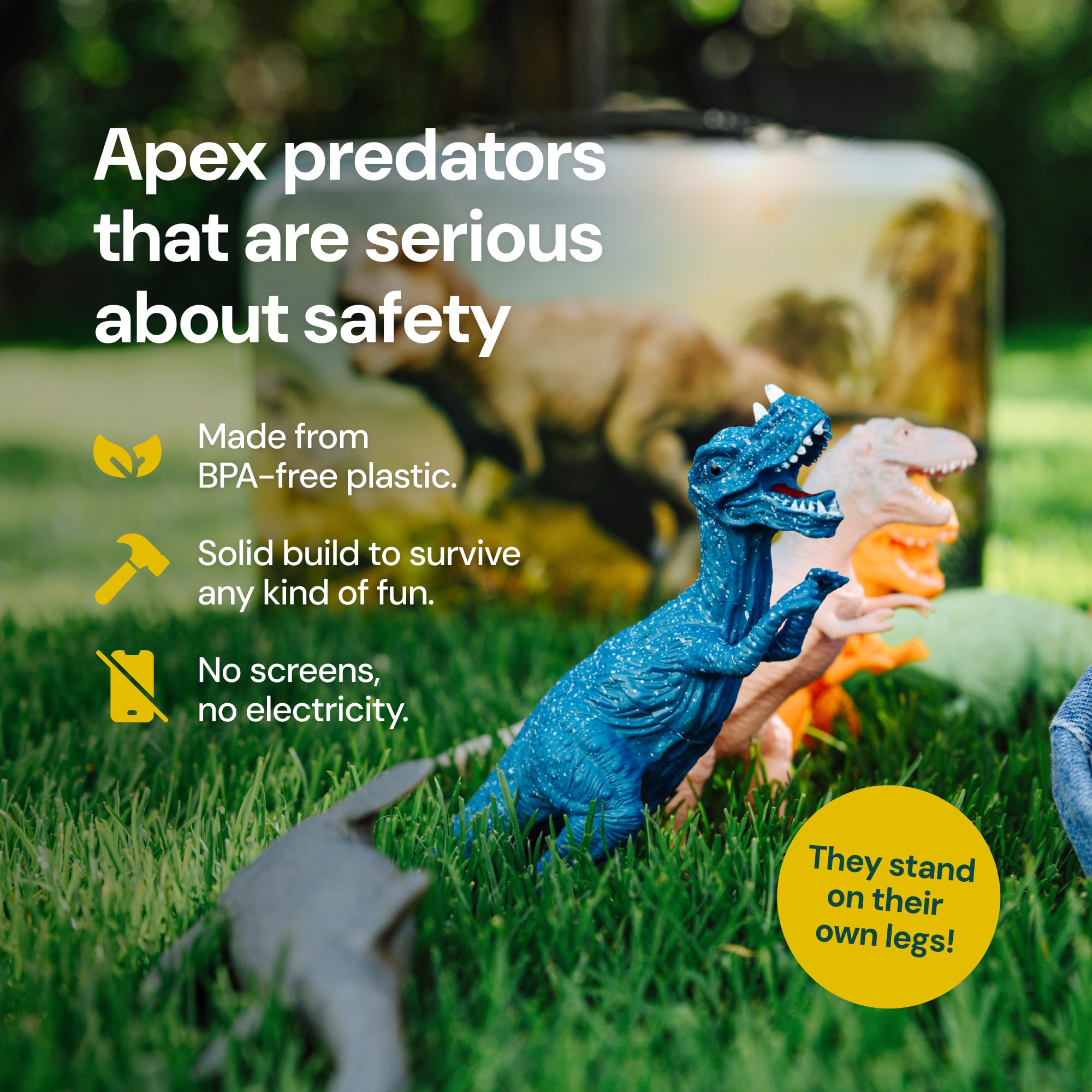 PLAYVIBE Tyrannosaurus figure ready for action-packed dinosaur stories